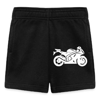 moto - Short Bébé - noir - Devant