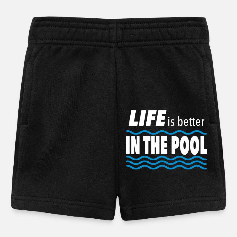 swimming pool - Baby Shorts - black