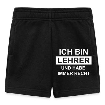 Lehrer - Baby Shorts - Schwarz - Vorne