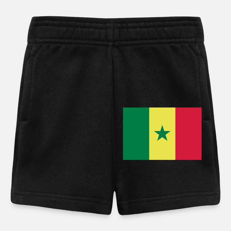 Drapeau Sénégal / Senegal flag - Short Bébé - noir