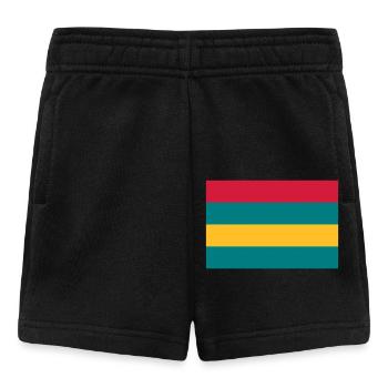 Mauritius island / Drapeau Ile Maurice - Short Bébé - noir - Devant
