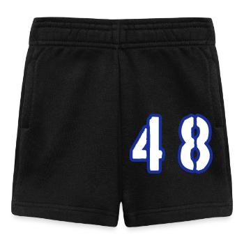 48 Zahl Symbol - Baby Shorts - Schwarz - Vorne