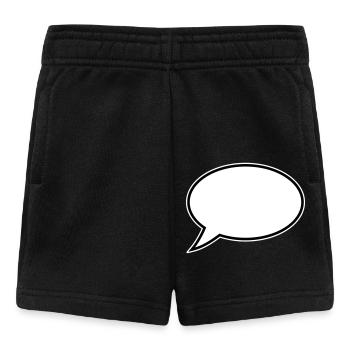 Speech Bubble Design - Baby Shorts - black - Front