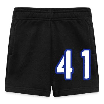 41 Zahl Symbol - Baby Shorts - Schwarz - Vorne