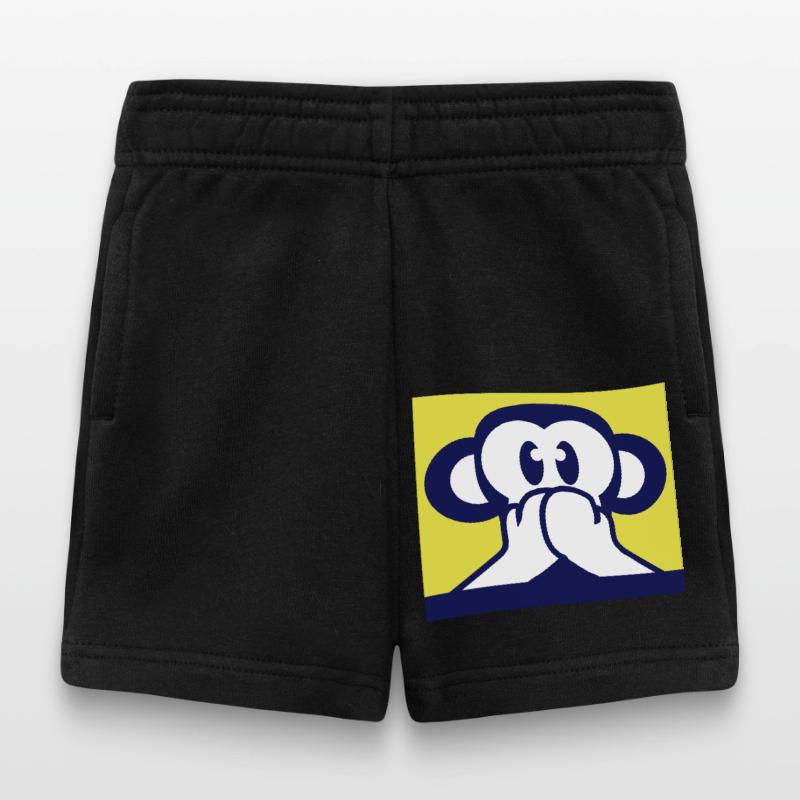 3 Wise Monkeys Speak Nothing Talk Keeps Mouth Shut Baby Shorts