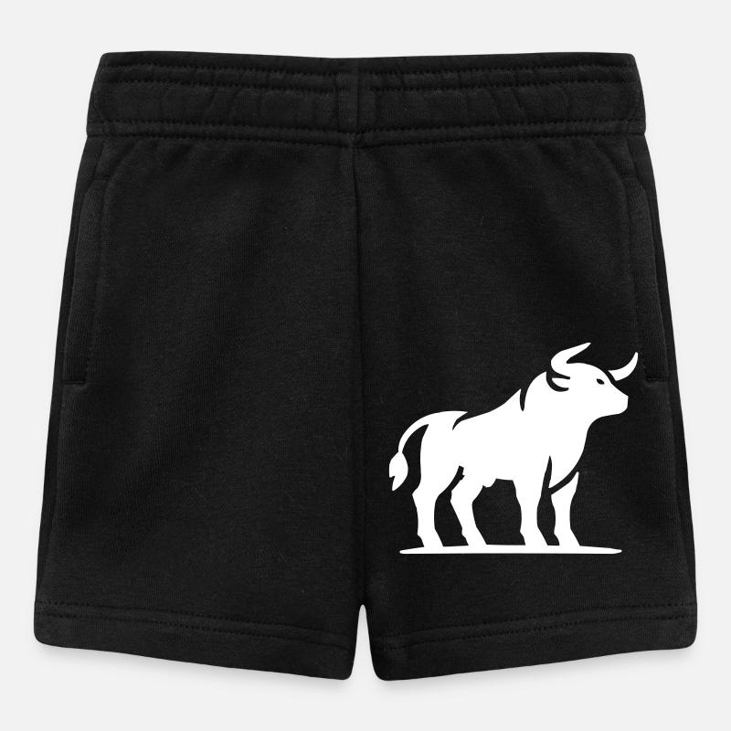 stier tier - Baby Shorts - Schwarz