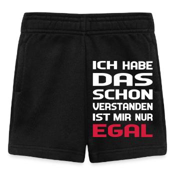 Ich habe das schon verstanden - Baby Shorts - Schwarz - Vorne