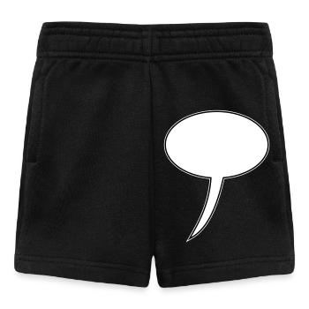 Speech Bubble Design Long - Baby Shorts - black - Front