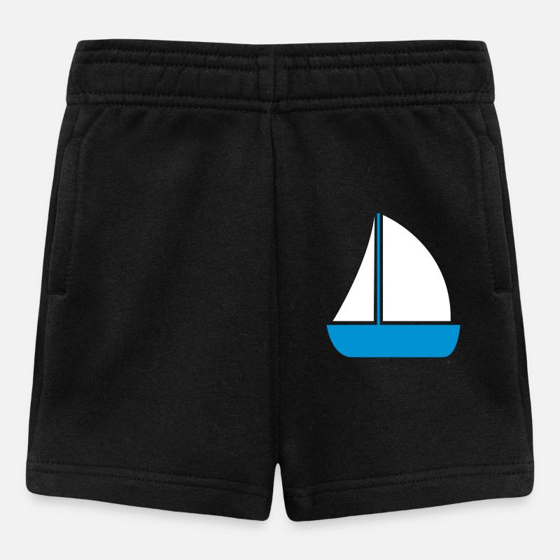 bateau à voile - Short Bébé - noir
