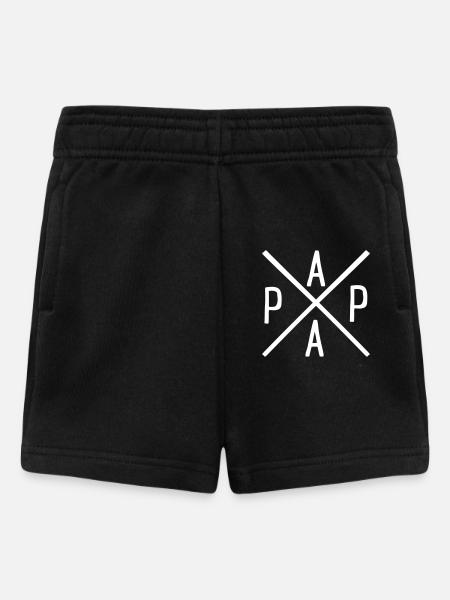 Papa - Baby Shorts - Schwarz