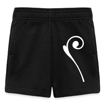 Baguette - Ornement - Blanc vectoriel - Short Bébé - noir - Devant
