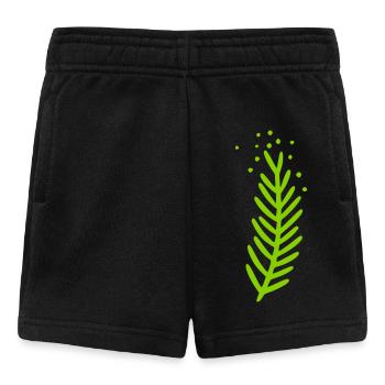 Motif de branche - Short Bébé - noir - Devant