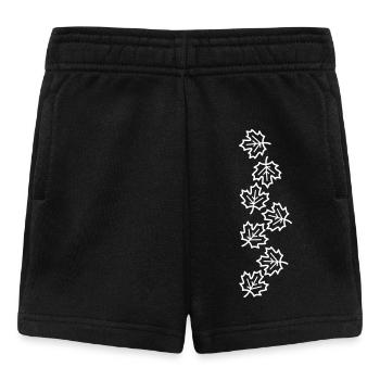 Ahornblatt Herbstlich - Baby Shorts - Schwarz - Vorne