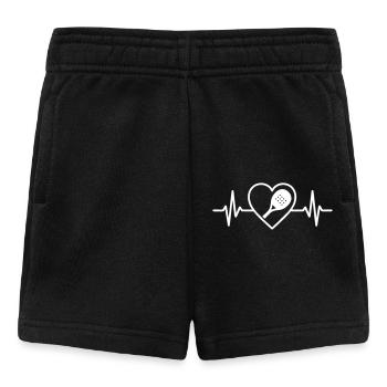Padel-Herz - Baby Shorts - Schwarz - Vorne