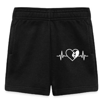Climbing Sport Climber Heart - Baby Shorts - black - Front