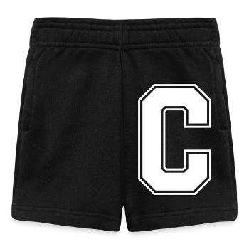 C Buchstabe - Baby Shorts - Schwarz - Vorne