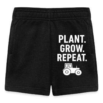 Farmer Traktoranlage Start von vorne - Baby Shorts - Schwarz - Vorne