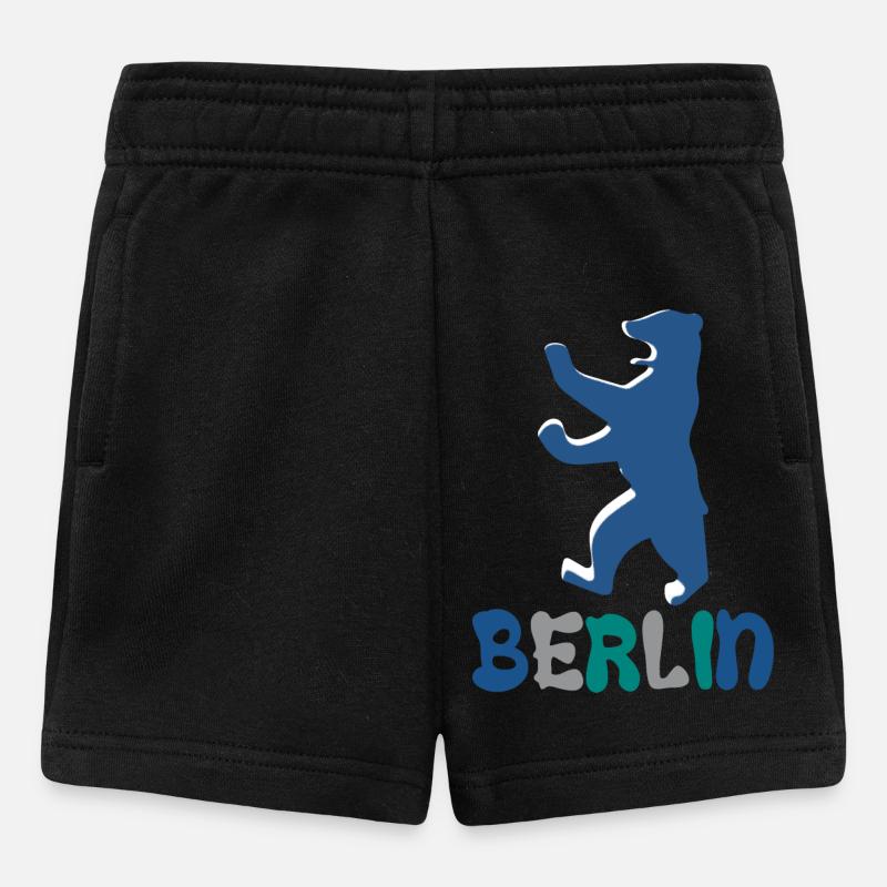 Ours de Berlin et de Berlin - Short Bébé - noir