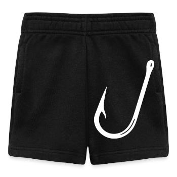 Angelhaken für Hobby Angelsport - Baby Shorts - Schwarz - Vorne