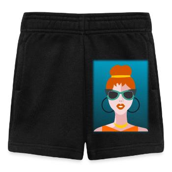 WIFE. DAUGHTER. ADOLESCENT. WOMEN'S DAY - Baby Shorts - black - Front