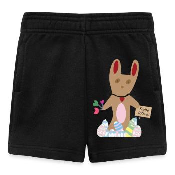 Hase wünscht Frohe Ostern - Baby Shorts - Schwarz - Vorne