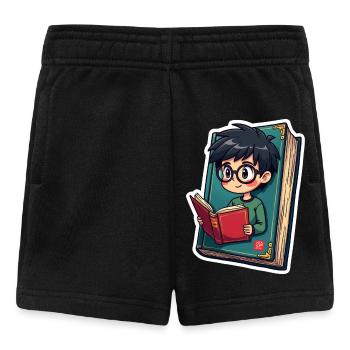 BUCHEN NERD - Baby Shorts - Schwarz - Vorne