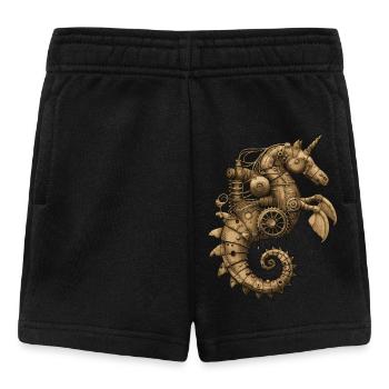 Steampunk Seepferdchen - Baby Shorts - Schwarz - Vorne