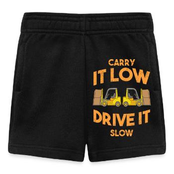 Gabelstaplerfahrer - Baby Shorts - Schwarz - Vorne