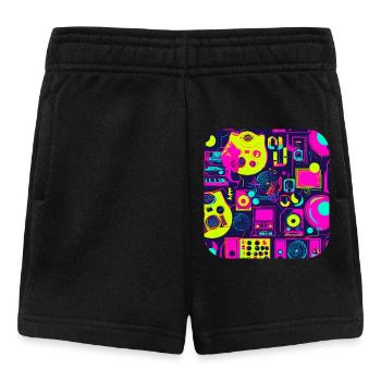 Pop Culture 80s Hits Party - Baby Shorts - black - Front