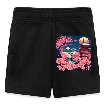 Japan World Tour Temples Culture - Baby Shorts - black - Front