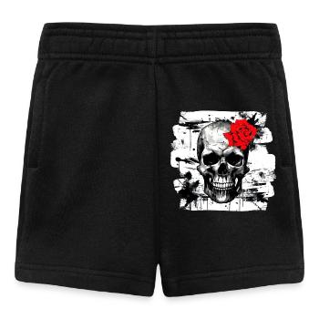 Totenschädel Tattoo Heavy Metal Rocker - Baby Shorts - Schwarz - Vorne