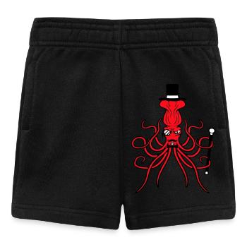 Kraken Mr. Sir Top Hat Monocle Glasses Empire - Baby Shorts - black - Front