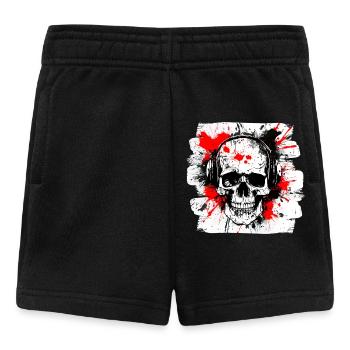 Crâne Trash Polka Biker Culture - Short Bébé - noir - Devant