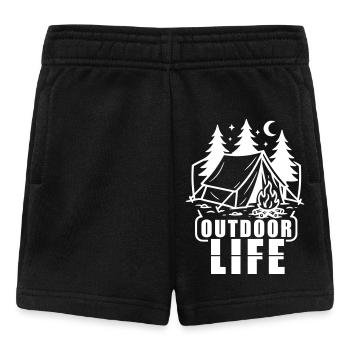 Zelt Outdoor - Baby Shorts - Schwarz - Vorne