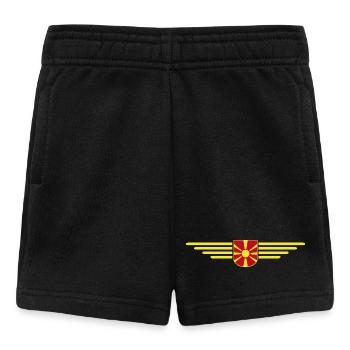Conception de t-shirt Macédoine pour les fans - Short Bébé - noir - Devant