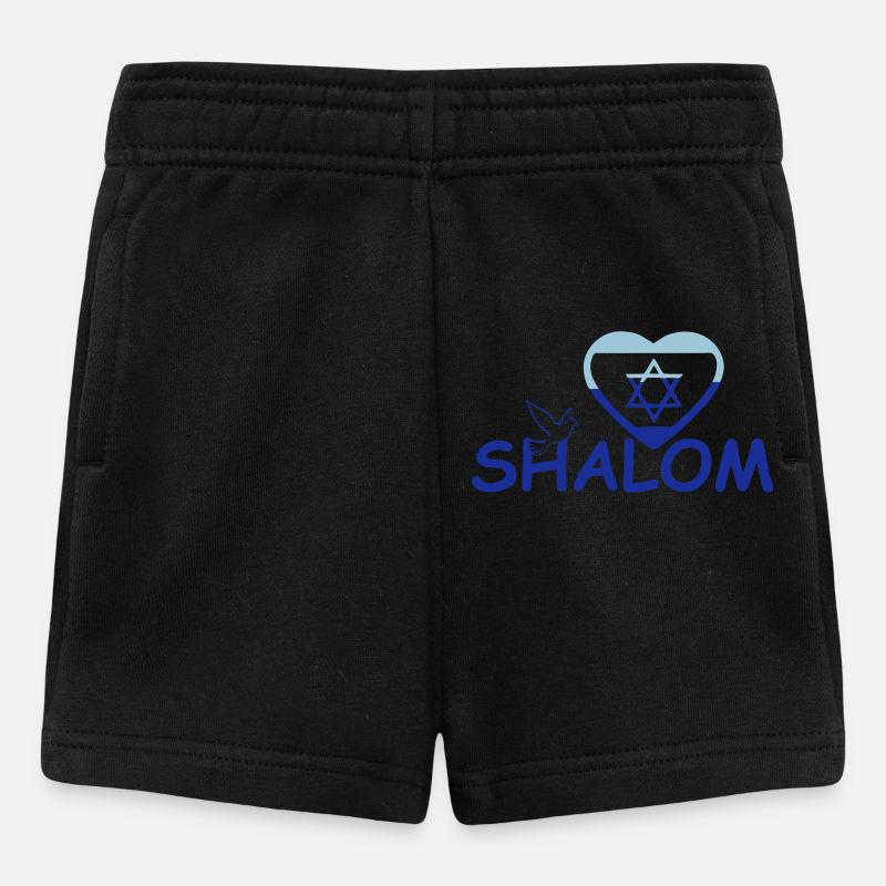 Shalom Geschenk - Baby Shorts - Schwarz