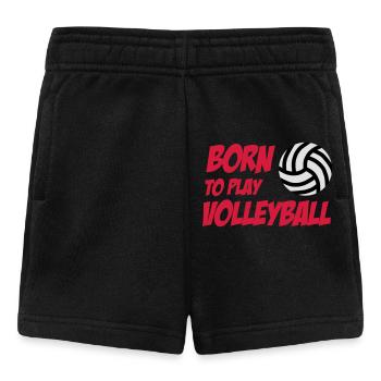 Born to play Volleyball - Baby Shorts - black - Front