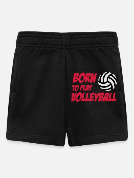 Born to play Volleyball - Short Bébé - noir