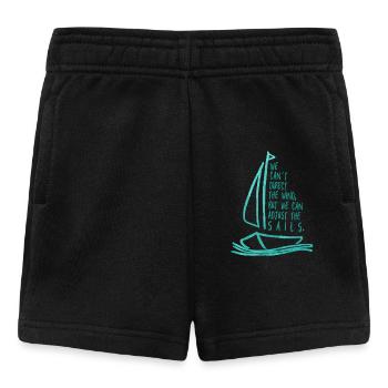 Voile, Eau, Mer - Short Bébé - noir - Devant