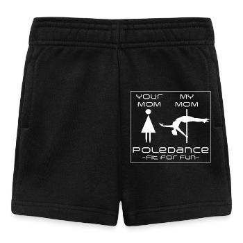 Poledance Mutti Spaß - Baby Shorts - Schwarz - Vorne