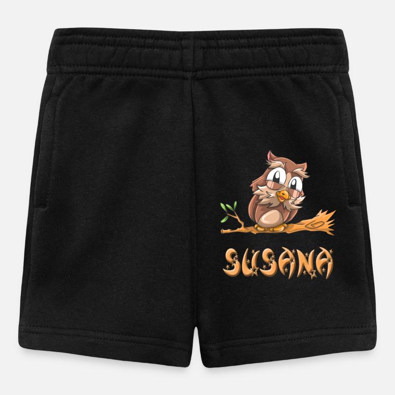 Owl Susana - Short Bébé - noir