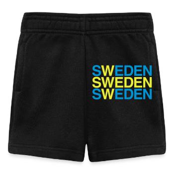 SUÈDE Suède Suède Drapeau suédois - Short Bébé - noir - Devant