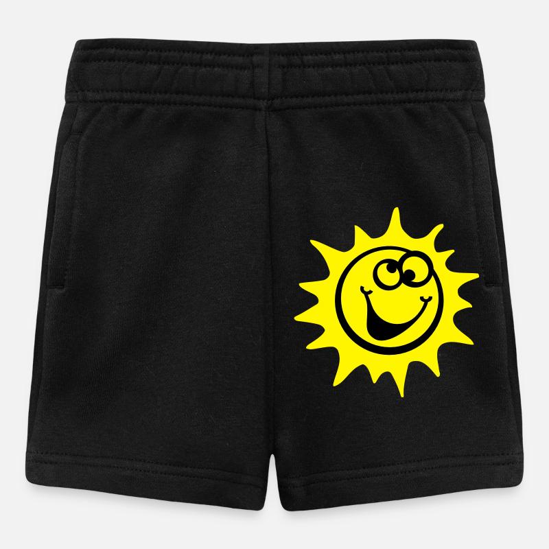 sun 2c comic style - Baby Shorts - black