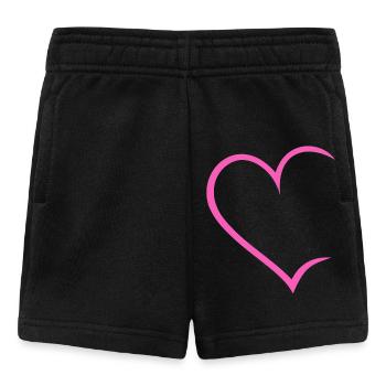 Herz offen - Baby Shorts - Schwarz - Vorne