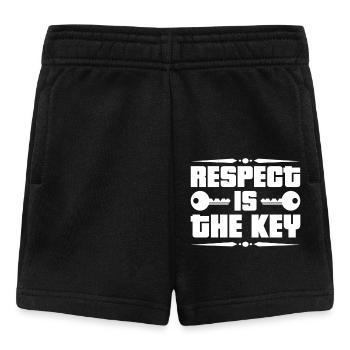 Respekt Akzeptanz Toleranz Anerkennung Geltung - Baby Shorts - Schwarz - Vorne