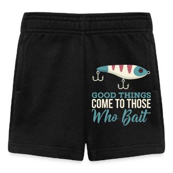 Predator fishing saying - sport fisherman - wobbler - Baby Shorts - black - Front