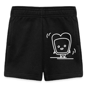 Dancing Toast - Baby Shorts - Schwarz - Vorne