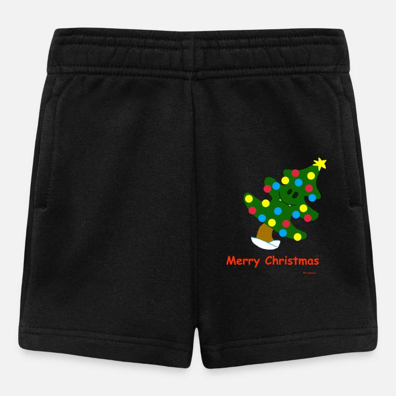 Christmas Tree / Christmas Tree - Baby Shorts - black