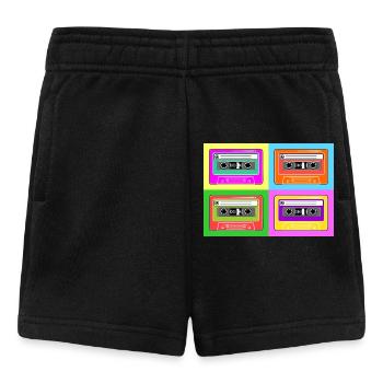 Cassette pop art tape - Baby Shorts - black - Front