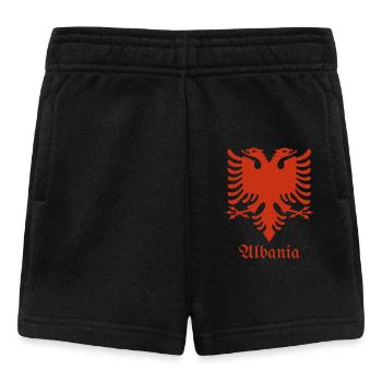 Albanischer Adler T-Shirt - Baby Shorts - Schwarz - Vorne